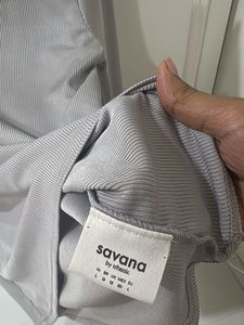 Savana by Urbanic Ribbed Grey Top