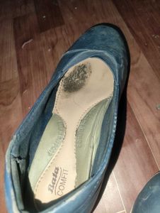 Blue Ballet Flats