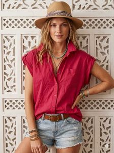 ✈️Original Sports Classic Red Button-Up Shirt C