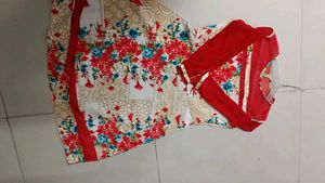 Beautiful Floral Print Kurta