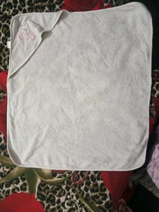 Cute Towel with Pink Cartoon Character