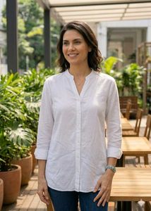 Classic White Button-Down Shirt