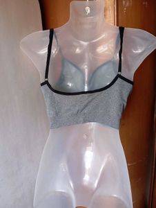 Gray Sports Bra