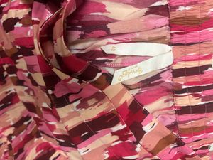Abstract Print Ruffle Skirt