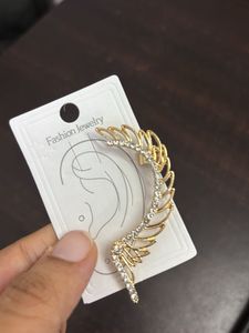 Metallic Studded Ear Cuffs in gold colour