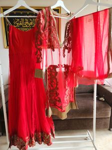 Heavy Gown With Jacket And Dupatta