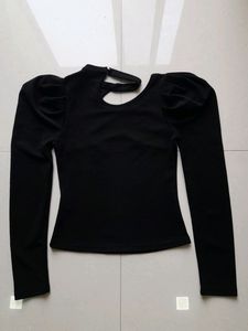 URBANIC Black Asymmetrical Top