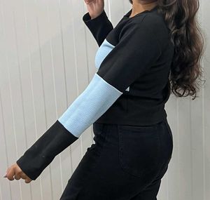 Color Block Crewneck Sweatshirt