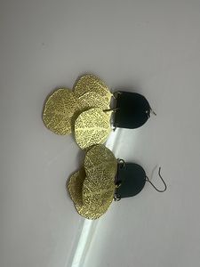 Gold & Black Statement Earrings