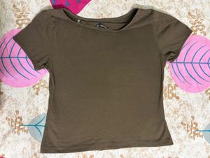 Brown Basic T-Shirt