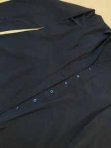 Classic Navy Blue Button-Up Shirt