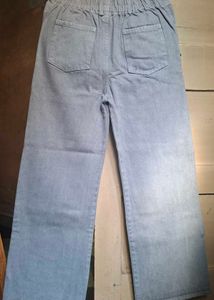 grey straight fit denim jeans