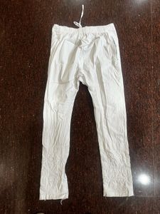 White Kurta Set with Floral Print