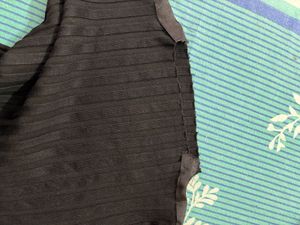 Chic Black Pleated Top