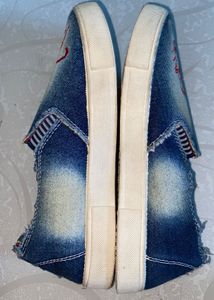 New Falcon Big Boss Denim Slip-On Shoes | Size 6