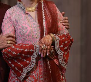 Exquisite Red Embroidered Lehenga Set
