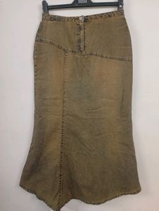 Denim Long Skirt