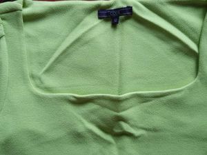 Lime Green Square Neck Dress