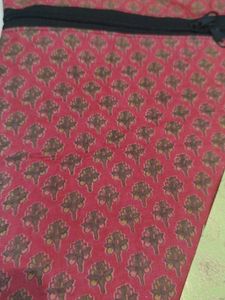 Elegant Red Zippered Pouch