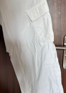White Cargo Pants