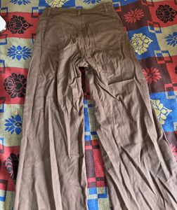 H&amp;M High Waist Trouser/Jeans - (chocolate Brown)