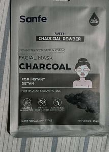 Sanfe Charcoal Facial Sheet Mask