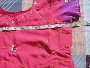 Pink &amp; Purple Ombre Lehenga Choli Set