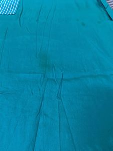 Teal Kurta with Silver Thread Work