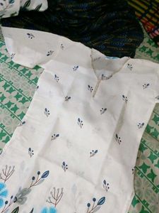 kurti with pajama printed as shown