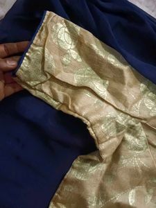 Back Neck Design With Side Zip Lining Blouse