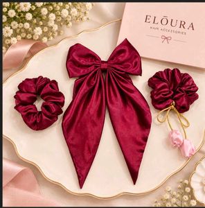 Elegant Satin Hair Accessory Set