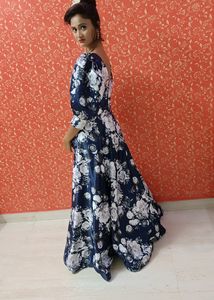 Heavy Satin Designer Gown