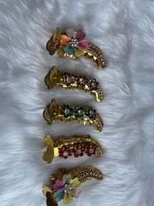 Set of 5 Decorative Hair Clips