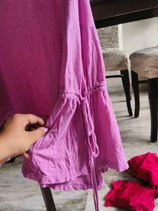 Chic Pink Bell Sleeve Top