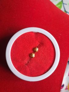 Gold Flower Stud Earrings