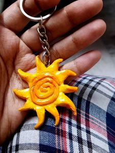 Handmade Sun trendy Keychain