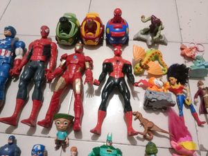 Assorted Superhero &amp; Cartoon Action Figures