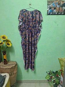 Floral Print Kaftan Nightgown
