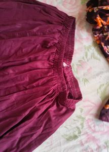 Floral Print Kurta &amp; Skirt Plazzo Set