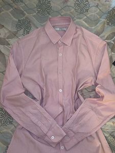 Woman's Pink Striped Button-Down Shirt