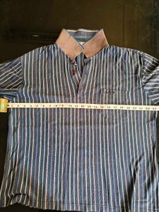 Crocodile Striped Polo Shirt