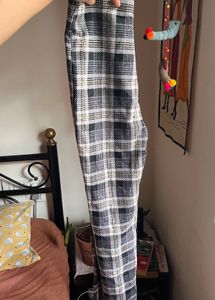 Forever 21 Plaid High-Waisted Pants