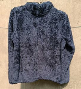 Brand is DIKIES Cozy Navy Blue Fleece Jacket OG