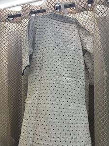 white threaded kurta