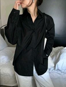 New with tag Korean Classic Black Button-Up Shirt