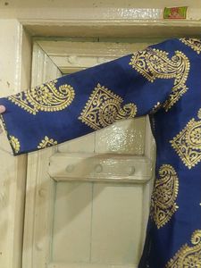 Indian Style| Straight Navy Blue Kurti| Mandala
