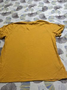 Mustard Yellow Sequin "Like" T-Shirt