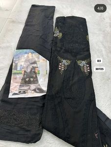 WHITE/BLACK PAKISTANI SUIT