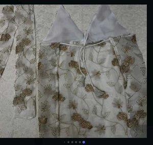 Desi chatpata backless halter kurti with scarf