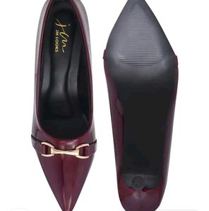 Elegant Burgundy Patent Heels